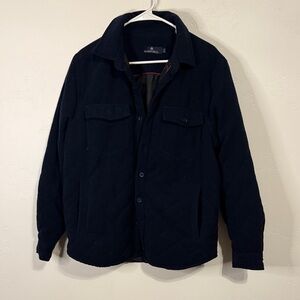 RAINFOREST Men's Dark Blue Quilted Shirt Jacket